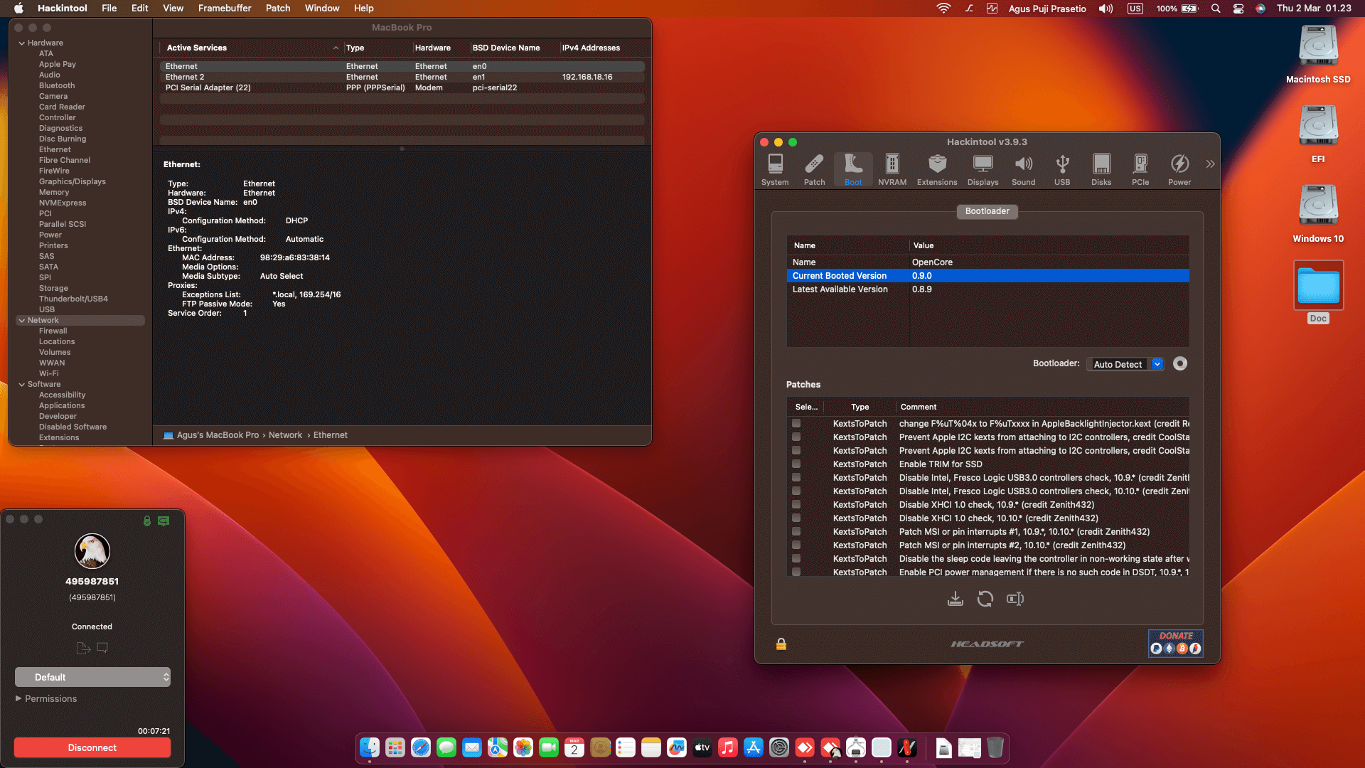 Lenovo Thinkpad Yoga 370 20JJ S0VJ05 [KabyLake   Intel HD 620 + I2C]   OpenCore 8